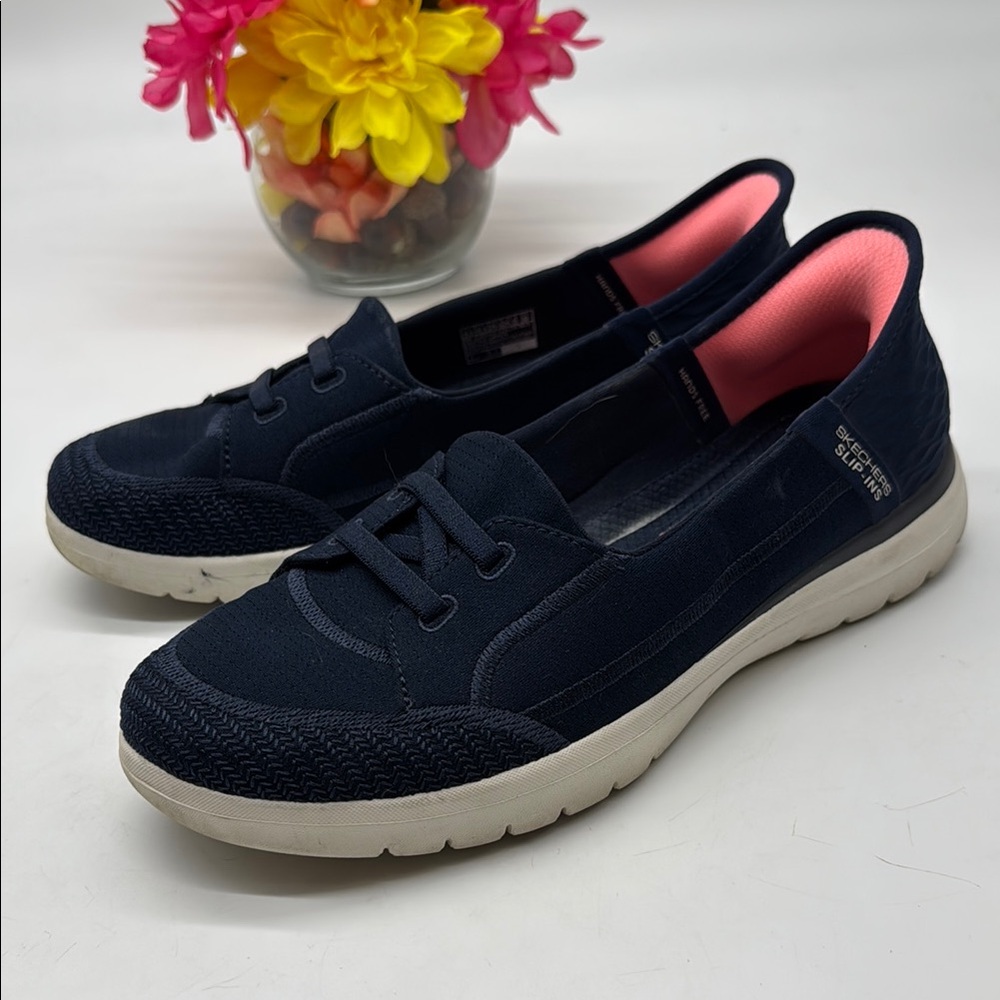 Skechers Blue and Pink Slip-On Sneakers Size 9.5 SKT7749B
